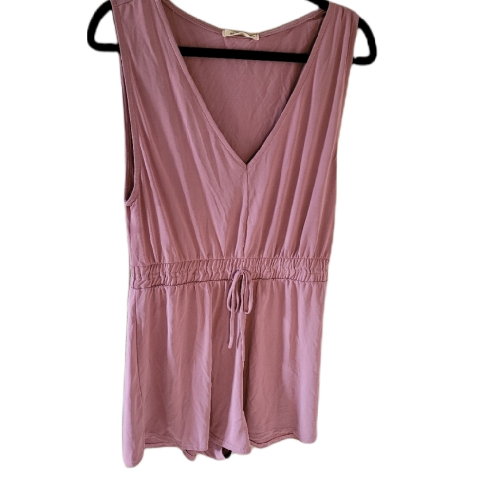 Mikey and Joey rose  pink romper.